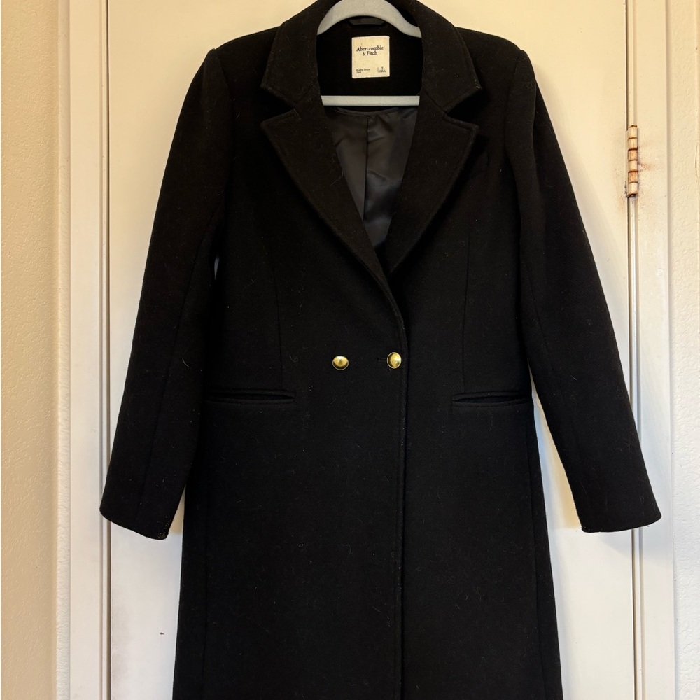 Abercrombie & Fitch Black Blazer with Gold Buttons